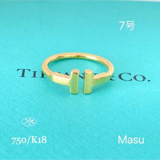 ティファニー(Tiffany & Co.)のTIFFANY&Co. ティファニーTワイヤーリングイエローゴールド7号(リング(指輪))