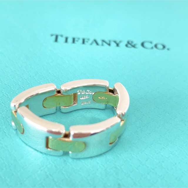 Tiffany & Co.(ティファニー)の希少美品TIFFANY&Co. ティファニーHコンビリング10号 レディースのアクセサリー(リング(指輪))の商品写真