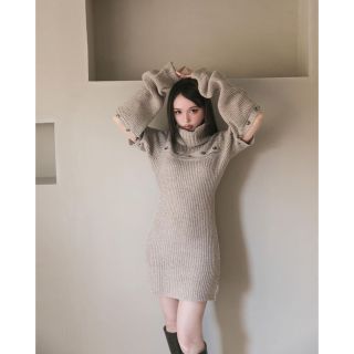 Bubbles - andmary シエナニットミニドレスの通販 by な's shop