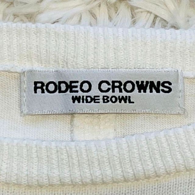 RODEO CROWNS(ロデオクラウンズ)のRODEO CROWNS WIDE BOWL  ロゴニットドッキングトップス レディースのトップス(カットソー(長袖/七分))の商品写真