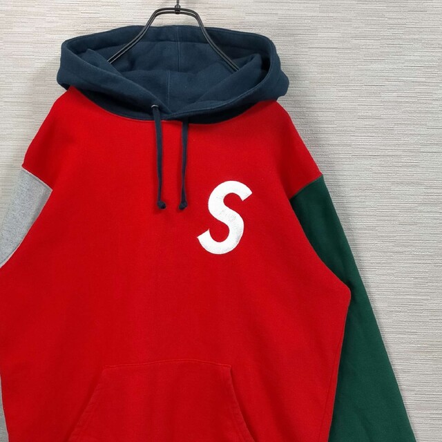 Supreme シュプリーム マルチ レッド パーカー S ロゴ 19ss 赤表記Mサイズ