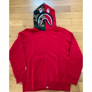 BAPE シャークパーカー 赤 L | angeloawards.com