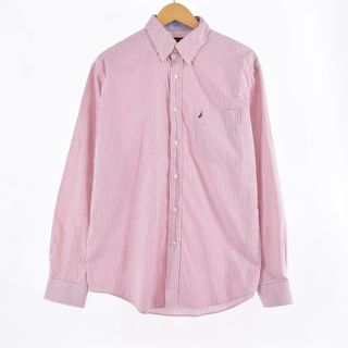 ノーティカ(NAUTICA)の古着 ノーティカ NAUTICA CLASSIC FIT 長袖 ボタンダウンストライプシャツ メンズL /eaa315330(シャツ)