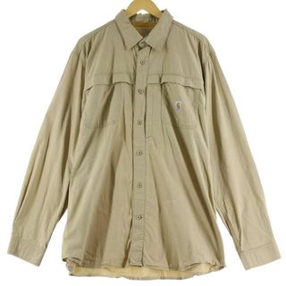 カーハート(carhartt)の古着 カーハート Carhartt RELAXED FIT 長袖 ワークシャツ メンズL /eaa308506(シャツ)