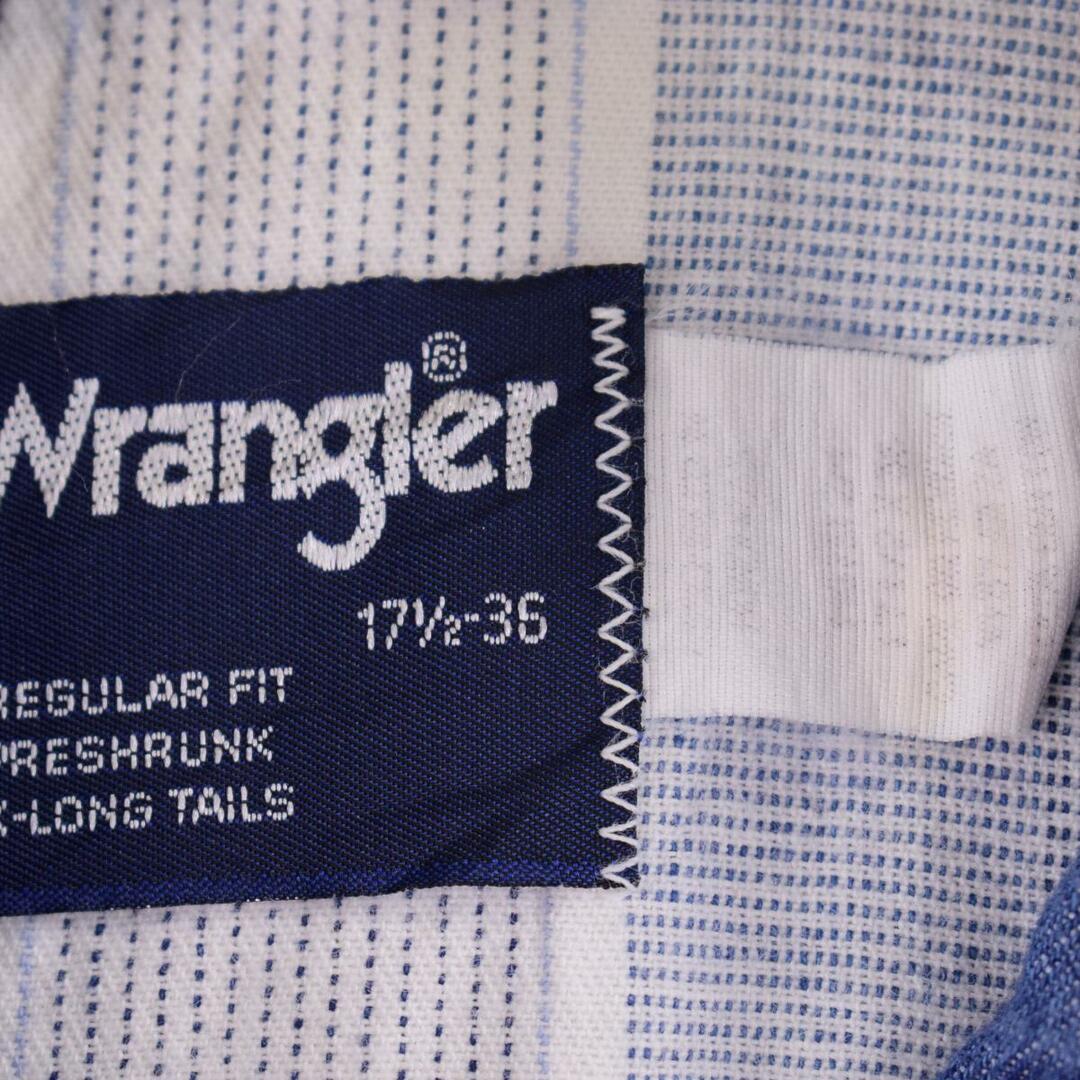 Wrangler(ラングラー)の古着 ラングラー Wrangler ストライプ柄 長袖 デニムシャツ メンズXL /eaa316719 メンズのトップス(シャツ)の商品写真