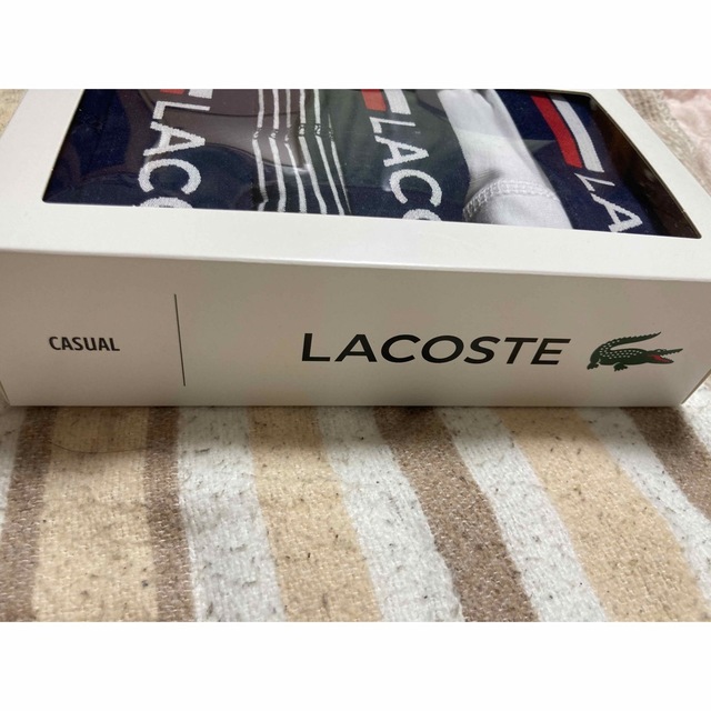 LACOSTE(ラコステ)の丁寧に梱包　新品未開封　ラコステ　マルチデザイン3パックトランクショーツ メンズのアンダーウェア(トランクス)の商品写真