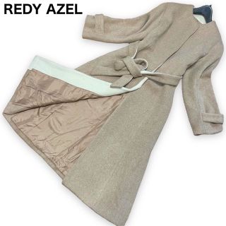 レディアゼル(REDYAZEL)のREDY AZEL ノーカラー　ロングコート　サイドスリット　Aライン(ロングコート)