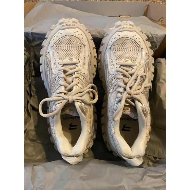 予約販売品】 Balenciaga スニーカー ベージュ メッシュ&ナイロン
