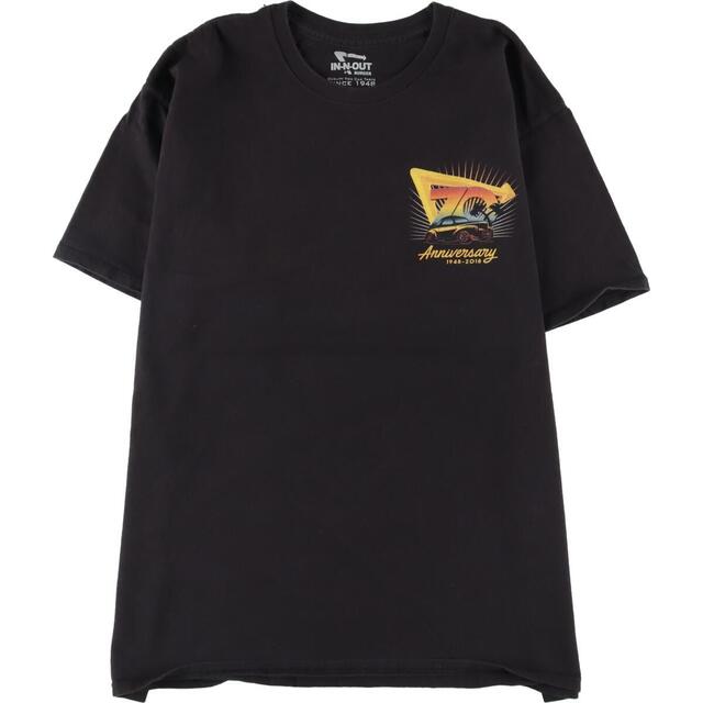 インアンドアウトバーガー IN-N-OUT BURGER バックプリント アドバタイジングTシャツ メンズL ヴィンテージ /eaa316061