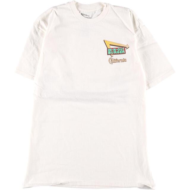 インアンドアウトバーガー IN-N-OUT BURGER California バックプリント アドバタイジングTシャツ メンズM /eaa316058