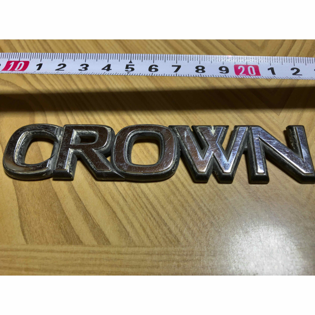 366）【CROWN】バックエンブレム（約37年前物）-