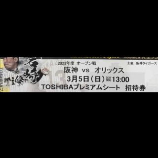 甲子園　甲子園　3/5　オープン戦　チケット1枚　阪神対オリックス(その他)