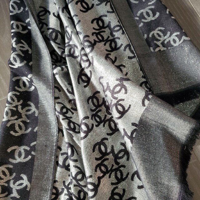 人気新品 CHANEL 本物CHANELストール スカーフ - ストール+パシュミナ