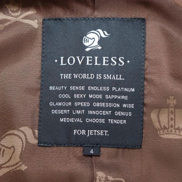 LOVELESS ウールピーコート XL キャメル 銀ボタン ほぼ未使用 商品の 
