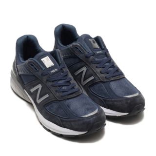 ニューバランス(New Balance)のNew Balance 990V5 US9 JP27.0 NAVY 箱付き(スニーカー)