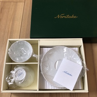 ノリタケ(Noritake)のノリタケ　カップ&ソーサー　2セット　シンプル(食器)