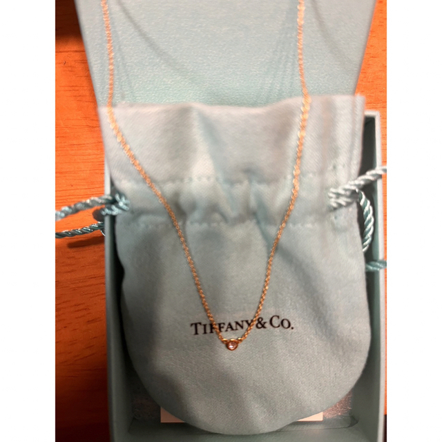 Tiffany & Co. - ティファニー1粒ダイヤバイザーヤードネックレス