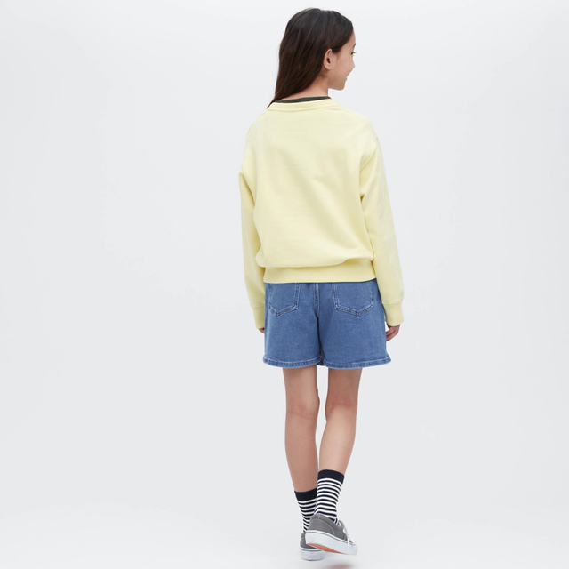 UNIQLO(ユニクロ)の【未使用】ユニクロ　デニムミニスコート キッズ/ベビー/マタニティのキッズ服女の子用(90cm~)(スカート)の商品写真