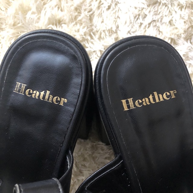 heather(ヘザー)のHeather ヘザー ストーム 厚底 サンダル 黒 ブラック  レディースの靴/シューズ(サンダル)の商品写真