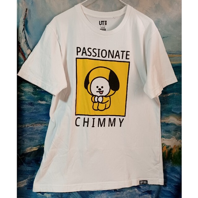 BT21(ビーティーイシビル)のユニクロ　BT21   CHIMMY ジミン  Tシャツ（最終お値下げ） メンズのトップス(Tシャツ/カットソー(半袖/袖なし))の商品写真