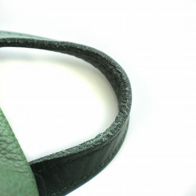 LONGCHAMP(ロンシャン)のロンシャン LONGCHAMP リュックサック バックパック 巾着 レザー 緑 レディースのバッグ(リュック/バックパック)の商品写真