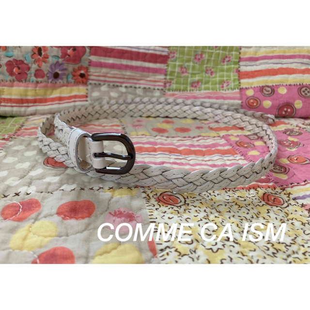 COMME CA ISM(コムサイズム)のCOMME CA ISM ホワイトベルト レディースのファッション小物(ベルト)の商品写真