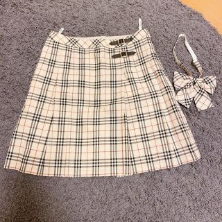 BURBERRY - バーバリー チェックスカート リボン 小学校 卒業式 入学式