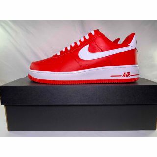 ナイキ(NIKE)のNIKEiD AIR FORCE 1 RED/WHT 27.0cm(スニーカー)