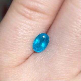 大粒バターリャ産◇0.716ct パライバトルマリン ルース ブラジル ...