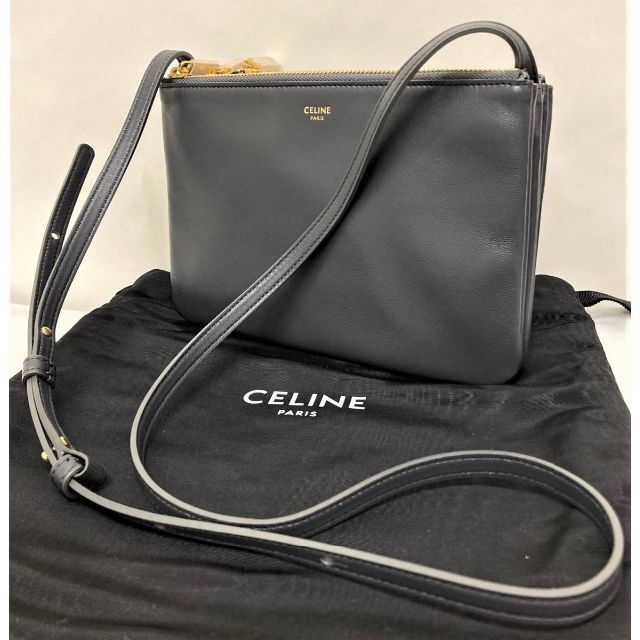 売上実績NO.1 celine セリーヌトリオ ショルダーバック TRIO Y新品 未