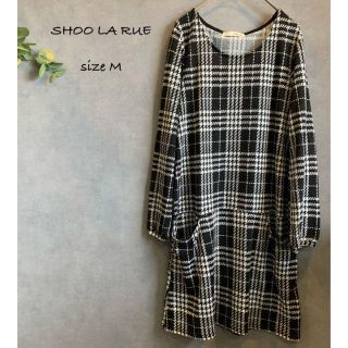 シューラルー(SHOO・LA・RUE)のSHOO LA RUE チェックチュニックワンピース ワールド 夏以外(ひざ丈ワンピース)