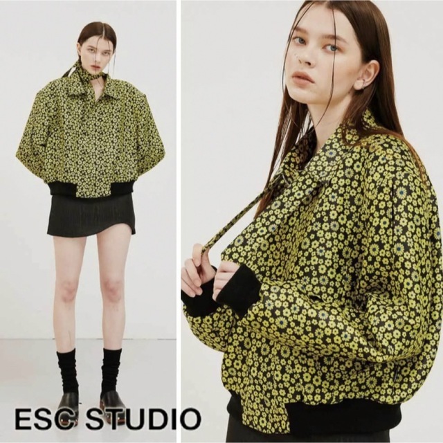 【ESC STUDIO】21FW★ scarf blouson flower