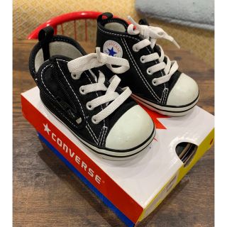 コンバース(CONVERSE)のコンバース♡12cm ブラック♡ファーストシューズ(スニーカー)