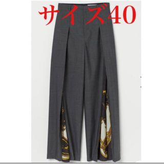 トーガ(TOGA)の【TOGA × H&M】ワイドレッグパンツ/40size(カジュアルパンツ)