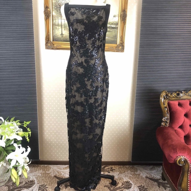 新品タグ付け☆ TADASHI SHOJI ブラック サイズXXS【T116】身幅約38cm42cm