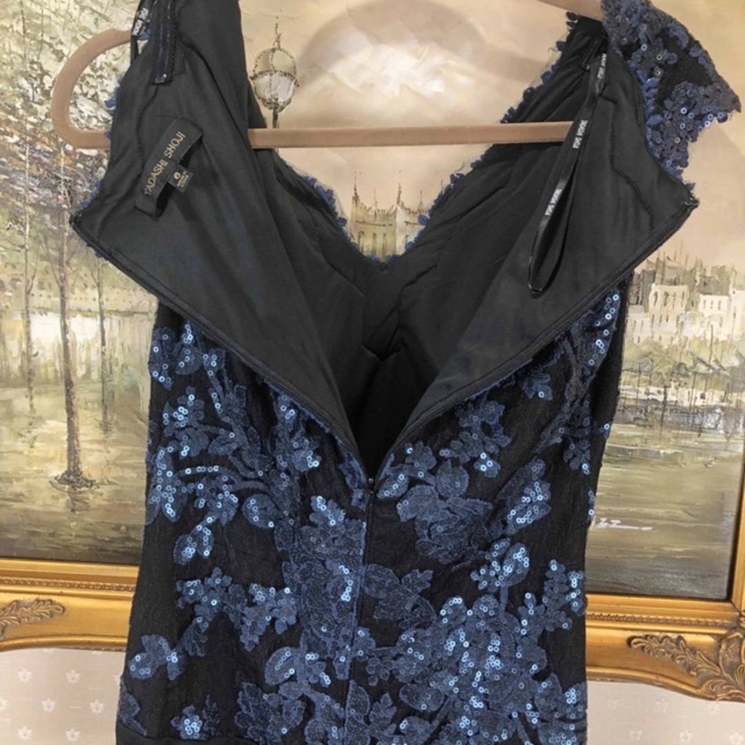 美品☆ TADASHI SHOJI ブラック サイズ6 (T44) - ロングドレス