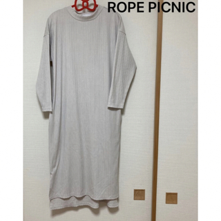 ロペ(ROPE’)の新品ROPE PICNIC レディースロングワンピース　長袖インナー　Mサイズ(ロングワンピース/マキシワンピース)