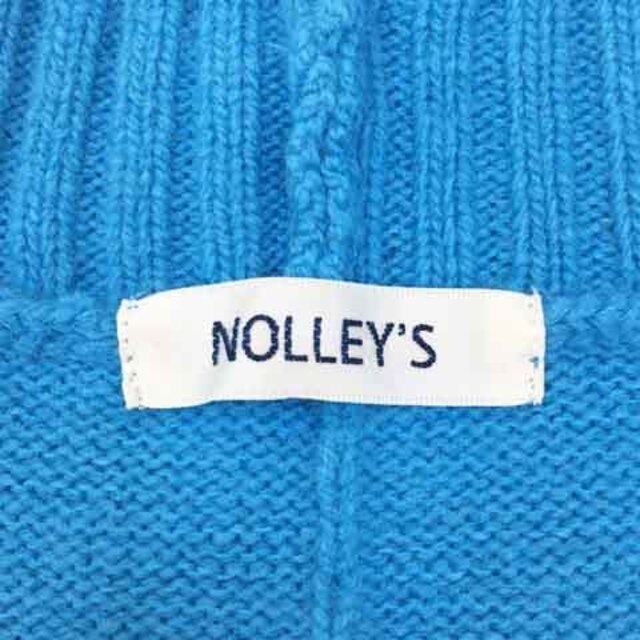 NOLLEY'S(ノーリーズ)のノーリーズ セーター ニット プルオーバー ハイネック 無地 38 青 水色 レディースのトップス(ニット/セーター)の商品写真