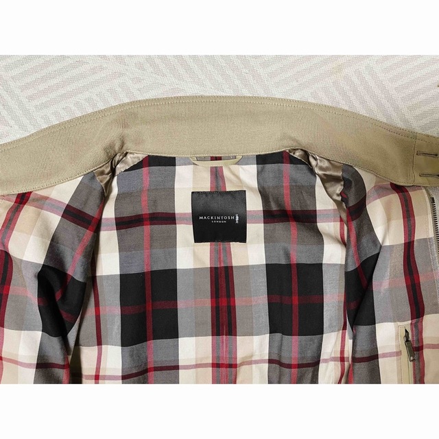 マッキントッシュロンドン 美品 コットン ブルゾン ハウスチェック柄 Lサイズ