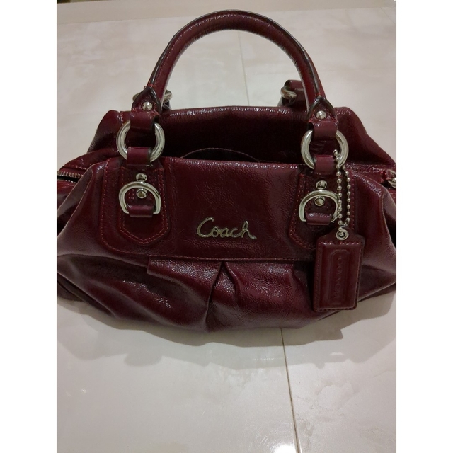 COACH - コーチ 2way ショルダーバッグ ワインレッドの通販 by ぽん's ...