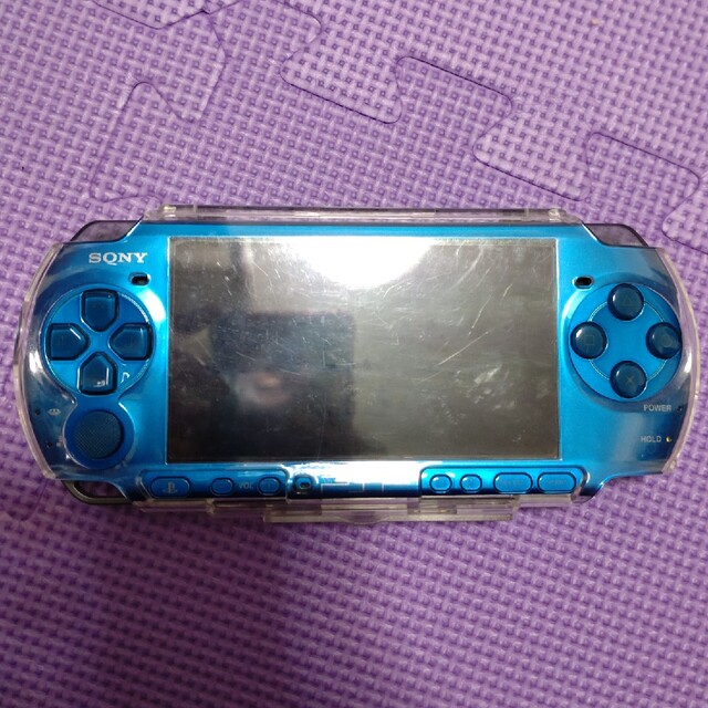 PlayStation Portable(プレイステーションポータブル)の【ジャンク品】PSP バイブラントブルー エンタメ/ホビーのゲームソフト/ゲーム機本体(携帯用ゲーム機本体)の商品写真