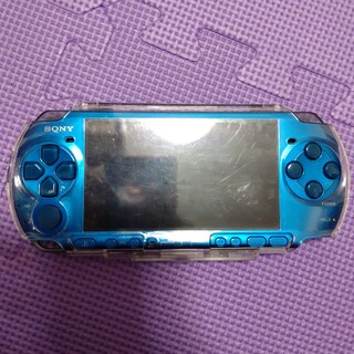 プレイステーションポータブル(PlayStation Portable)の【ジャンク品】PSP バイブラントブルー(携帯用ゲーム機本体)