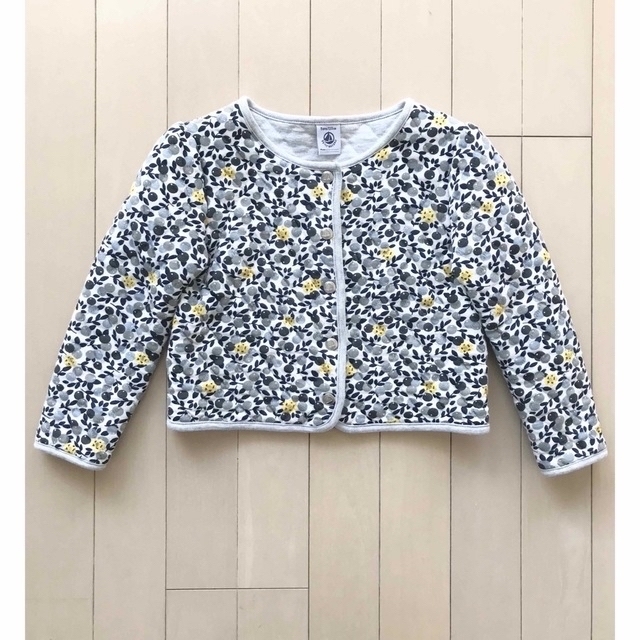 PETIT BATEAU 木の実プリント キルティング ジャケット(5a)