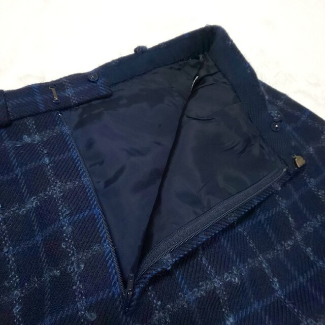 極美品/希少サイズ】Leilian ノーカラー ツイードダブルセットアップ