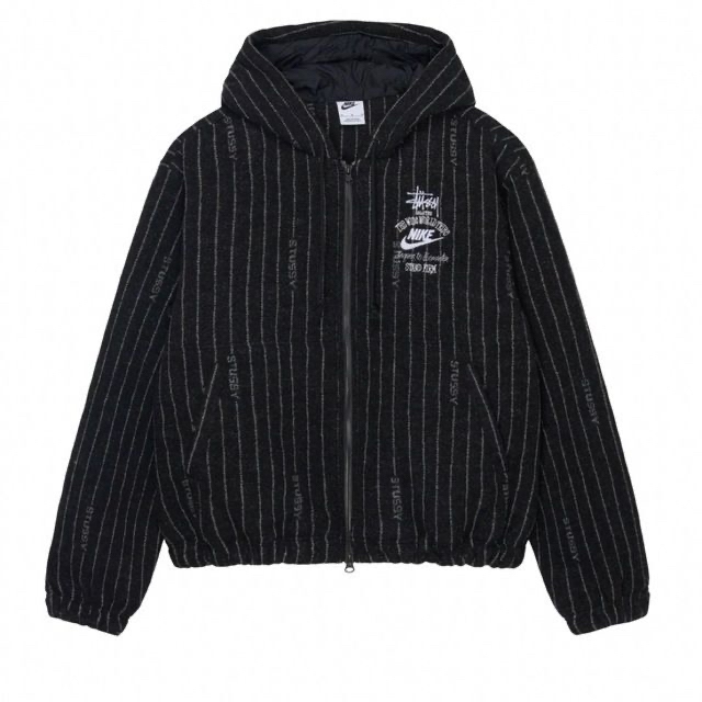 Stussy Nike stripe wool jacket Lジャケット/アウター