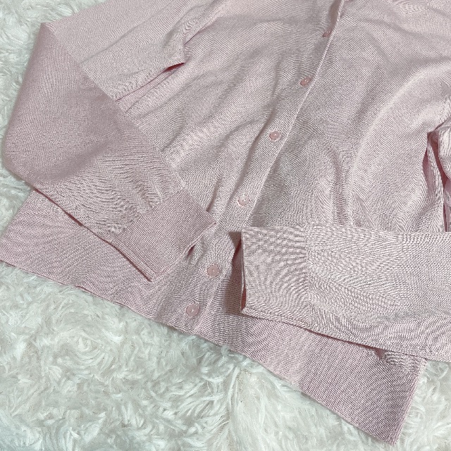 ANAYI - 未使用タグ付き✨ANAYI シルク混　カーディガン　ピンク色 ANAYI - 未使用タグ付き✨ANAYI シルク混 カーディガン ピンク色