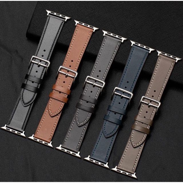 【2本セット】Apple Watch ベルト 交換用バンド 時計ベルト 黒と茶色 レディースのファッション小物(腕時計)の商品写真