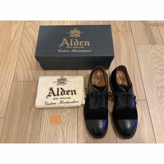 Alden オールデン キャップトゥ コンビ  US7.0 25cm 極美品靴/シューズ