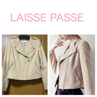 レッセパッセ(LAISSE PASSE)のレッセパッセ♡スエードライダースジャケット(ライダースジャケット)