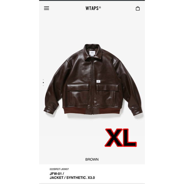 W)taps - WTAPS JFW-01 synthetic XL フライトジャケットの通販 by daiju49's shop｜ダブル